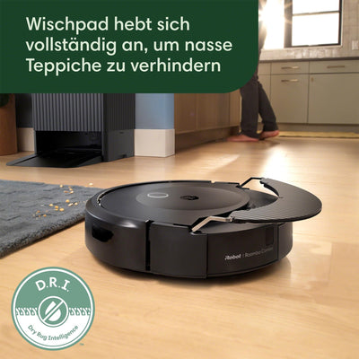 iRobot Roomba Combo 10 Max – Saugroboter 2-in-1 mit Station – Selbstentleerung/Befüllen und Reinigung des Wischtuchs – Kartographie & speichert die Umgebung – erkennt & vermeidet Objekte