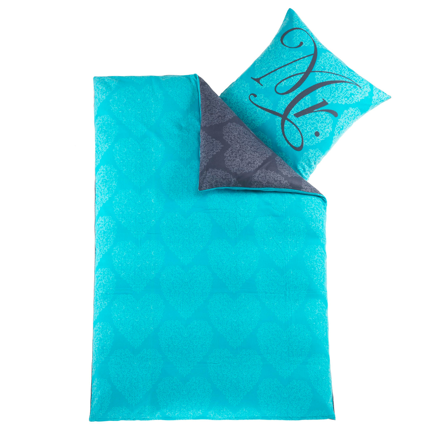 BaSaTex Winter Flausch Partner Fleece Bettwäsche Set | 4 Teilige Garnitur | 100% Mikrofaser | 2X 135x200 + 2X 80x80 cm | Design 03