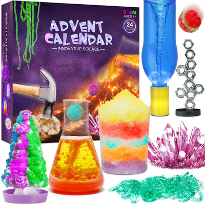 Experimente Adventskalender 2025 Kinder Weihnachtskalender Experimentierkästen Weihnachtskalender Mädchen Jungen