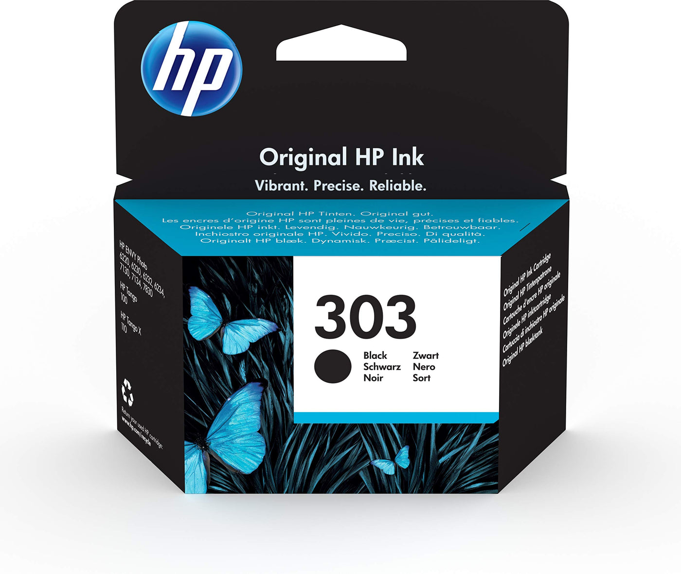 HP Inc. Ink/Original 303 Black **New Retail**, T6N02AE#301 (**New Retail**)