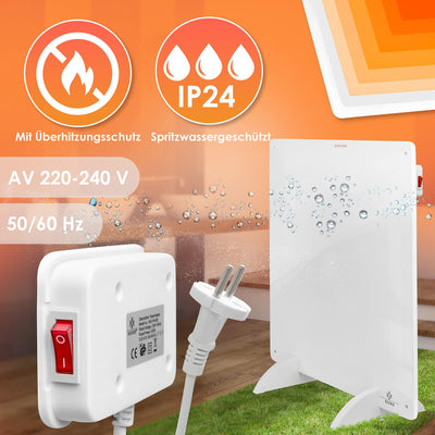 KESSER® Infrarotheizung 425 Watt Wandheizung ✓ Infrarot ✓ Heizung ✓ Heizkörper | Heizpaneel| Inkl.Standfüßen NEU | Strahlend