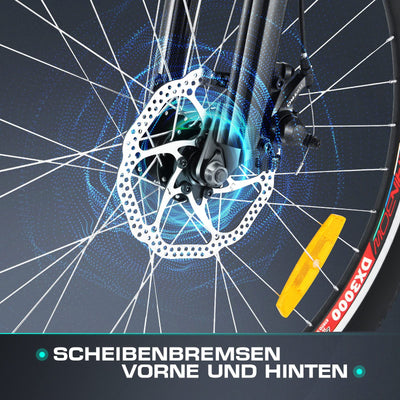 ANCHEER 26 Zoll E Bike, Elektrofahrräder für Damen und Herren, Electric Bike/Pedelec mit 36V 10.4Ah Batterie, 3 Modi, 250W Motor & 45NM, bis zu 100km