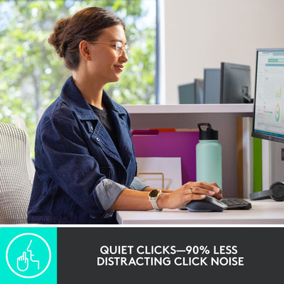 Logitech MX Keys Combo for Business | Gen 2, Full Size Kabellose Tastatur und Kabellose Maus, Spanisches QWERTY - Graphit