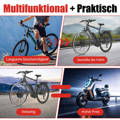 JINPRDAMZ 24 Zoll 500W 36V Ebike Umbausatz mit LCD Display, Frontmotor Fahrrad E-Bike Hub Umbausatz, E-Bike Vorderrad Umbausatz Kit Elektrofahrrad Umbausatz