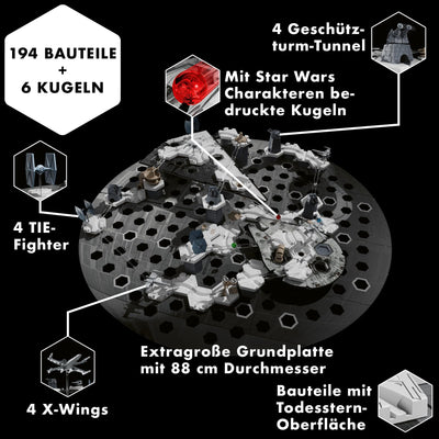 Ravensburger GraviTrax Star Wars Action-Set Deathstar 23860 - GraviTrax Starterset für Deine Kugelbahn - Murmelbahn und Konstruktionsspielzeug ab 8 Jahren, GraviTrax Zubehör alleine bespielbar
