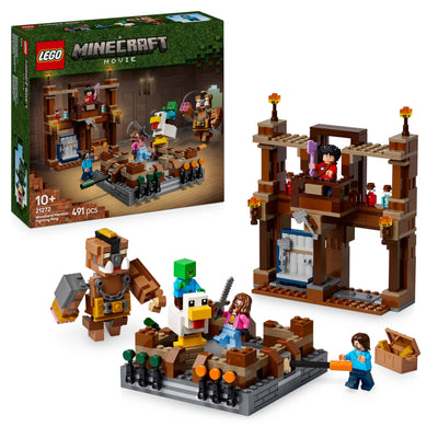 LEGO Minecraft Waldanwesen mit Boxring - Interaktives Gaming Spielzeug- Baby-Zombie, Steve, Garret und Henry Minifiguren - Gamer Geschenk für Jungen, Mädchen und Videospiel Fans ab 10 Jahren - 21272
