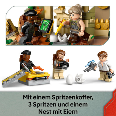 LEGO Jurassic World Spinosaurier & Quetzalcoatlus: Hubschrauber-Einsatz – 2 Spielzeug-Dinosaurier, Hubschrauber, LKW und 4 Minifiguren – Geschenk für Jungen und Mädchen ab 8 Jahren – 76976