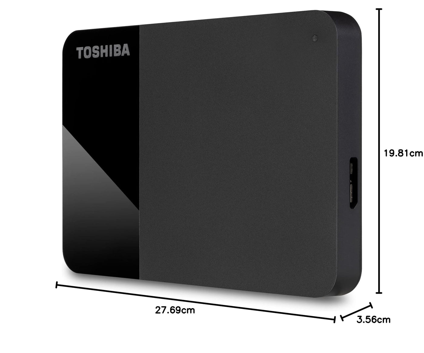 Toshiba 1 TB Canvio Ready — tragbare externe 2,5-Zoll-Festplatte mit USB 3.2 Gen 1 High Speed, kompatibel mit Microsoft Windows 8.1, 10, 11 und macOS, schwarz (HDTB410EK3AA)