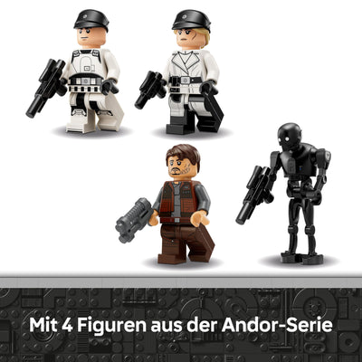 LEGO Star Wars 75399 Rebel U-Wing Starfighter - Spielzeug mit Schwenkflügelfunktion & 3 Minifiguren inkl. Cassian Andor & K-2SO Droidenfigur - Geschenk für Jungen ab 8 Jahren & Andor Staffel 2 Fans