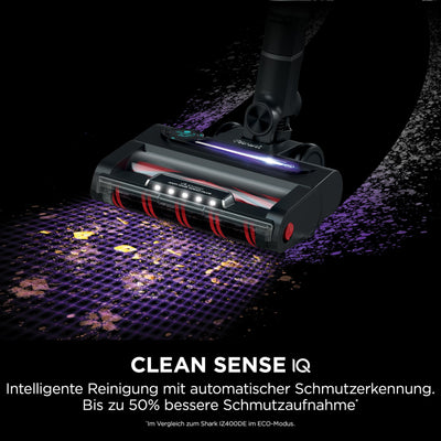 Shark Stratos Akku-Staubsauger Kabellos, PowerFins Plus, 60 Min. Laufzeit, Anti Hair Wrap & CleanSense IQ Staubsauger, mit Auto-Kit, Haustier-, Fugen- & Multi-Oberfläche-Aufsatz, Kupfer IZ400UKEUTBK