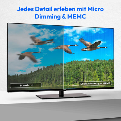 MEDION X14370 (MD 30706) 108 cm (43 Zoll) Fernseher (Smart TV, 4K Ultra HD, Dolby Vision HDR, Dolby Atmos, Netflix, Prime Video, MEMC, Micro Dimming, Bluetooth, PVR)