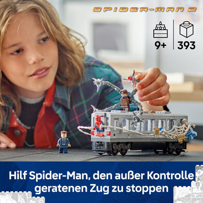 LEGO ǀ Marvel Spider-Man vs. Doc Ock: Showdown in der U-Bahn - Kreatives Spielzeug mit Superhelden Minifiguren - Spielzeug Zugmodell - Kinder Geschenk für Jungen und Mädchen ab 9 Jahren - 76321