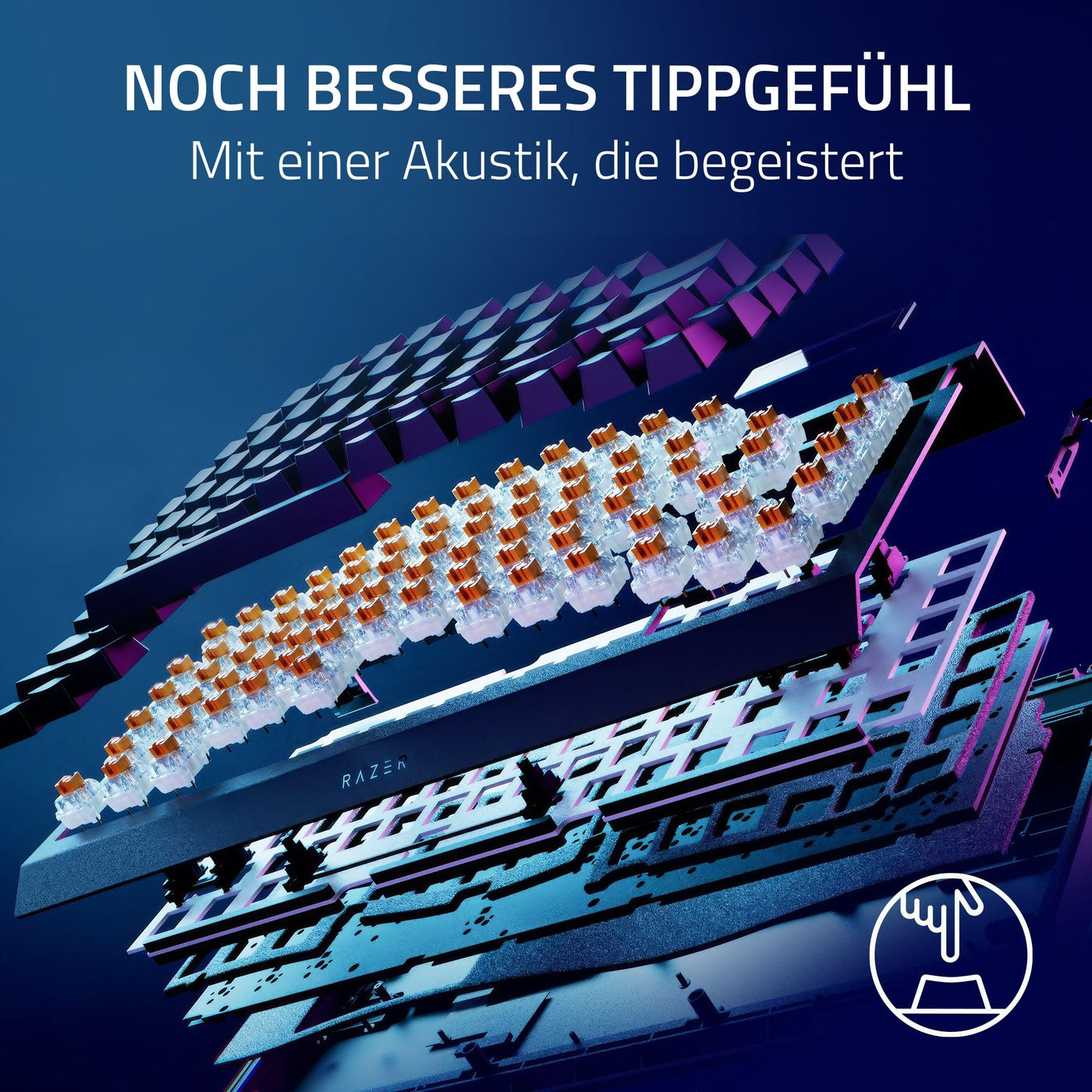 Razer BlackWidow V4 Pro 75% - Kabellose Hot-Swap-Gaming-Tastatur - OLED-Display (Befehlsrad, 4K Hz & Bluetooth-Konnektivität, magnetische Handballenauflage) ISO US-Layout | Schwarz