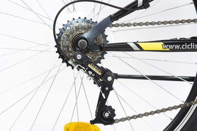 F.lli Schiano Bull Mountainbike 26 Zoll, in Schwarz-Gelb