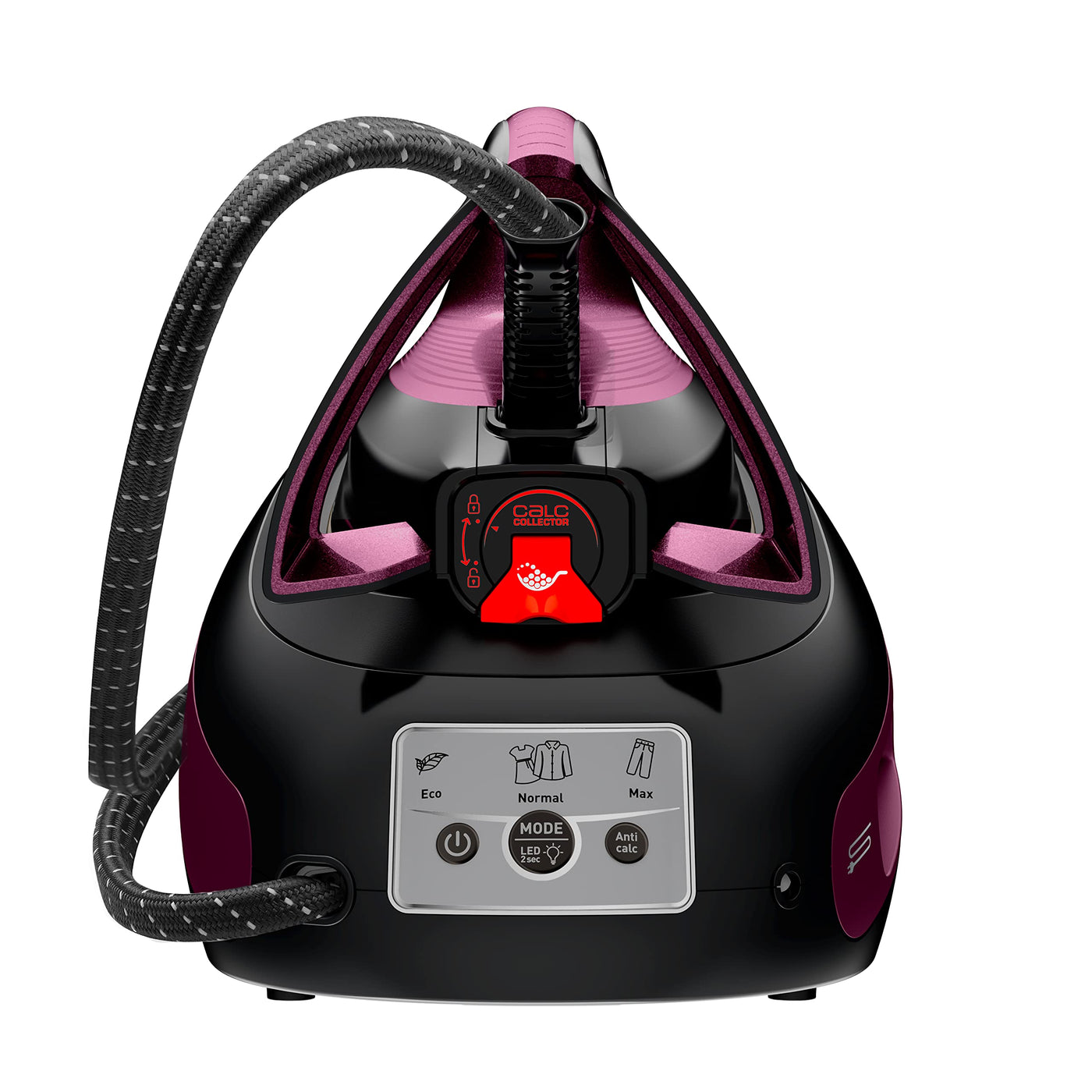Tefal SV8152 EXPRESS VISION, LED Beleuchtung, leistungsstarker 6,9-Bar-Druck, Dampfstoß: 480g/Min., Smart Temp-Technologie, abnehmbarer Kalk-Kollektor, Eco-Modus, 1,8 L Wassertank, Lila