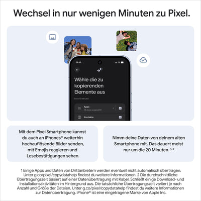 Google Pixel 10 Pro – Android-Smartphone ohne SIM-Lock, mit Gemini, Dreifach-Rückkamerasystem, mehr als 24 Stunden Akkulaufzeit und 6,3 Zoll großem Super Actua-Display – Obsidian, 1TB