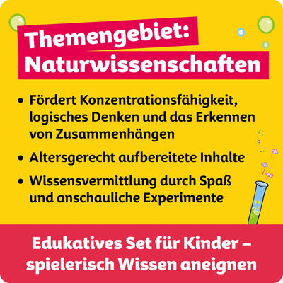 FRANZIS 67232 - Experimentierspaß mit der Maus - Experimentierkasten mit 19 spannenden wissenschaftlichen Versuchen für Kinder ab 7 Jahren, inkl. 44-seitigem Handbuch mit Anleitungen und Zubehör