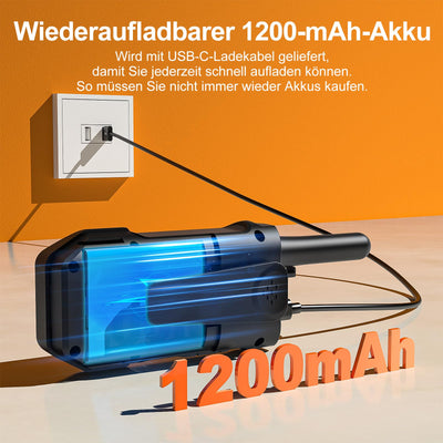 AWANFI Walkie Talkie Aufladbar mit Li-ion Akku, Walkie Talkie Kinder Erwachsene, Funkgerät Große Reichweite, 16 Channels Walky Talky, VOX und Type C Ladekabel für Biking Camping Wandern