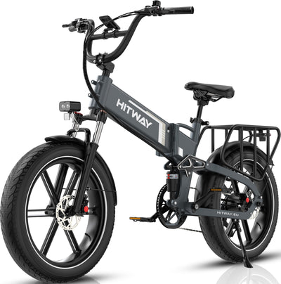 HITWAY E Bike BK10S PRO, 48V 720Wh-Li-Ionen-Akku 250W Elektrofahrrad, 70-120km Reichweite, 20" *4.0 Fat Reifen, APP-Steuerung,LCD-Display,7-Gang, IP54 wasserdicht Pedelec