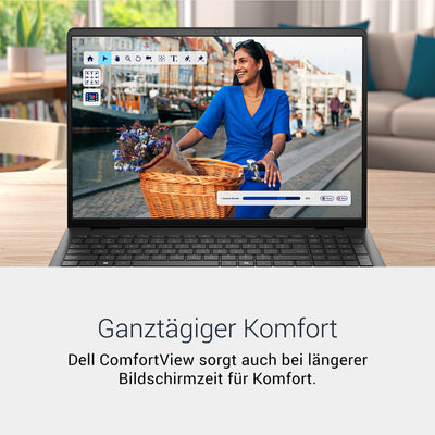 Dell 16 Laptop DC16250 – 16" FHD+ 16:10 (1920x1200), Intel Core 5 Series 1 Prozessor, Intel UHD Grafik, 16GB DDR5 RAM, 512GB SSD, Windows 11 Home, QWERTZ Tastatur, Fingerabdrucksensor – Schwarz