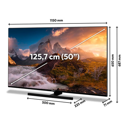 MEDION X15032 (MD 31411) 125,7 cm (50 Zoll) QLED Fernseher (Fire TV, 4K Smart TV, Dolby Vision HDR, Dolby Atmos, Netflix, Prime Video)