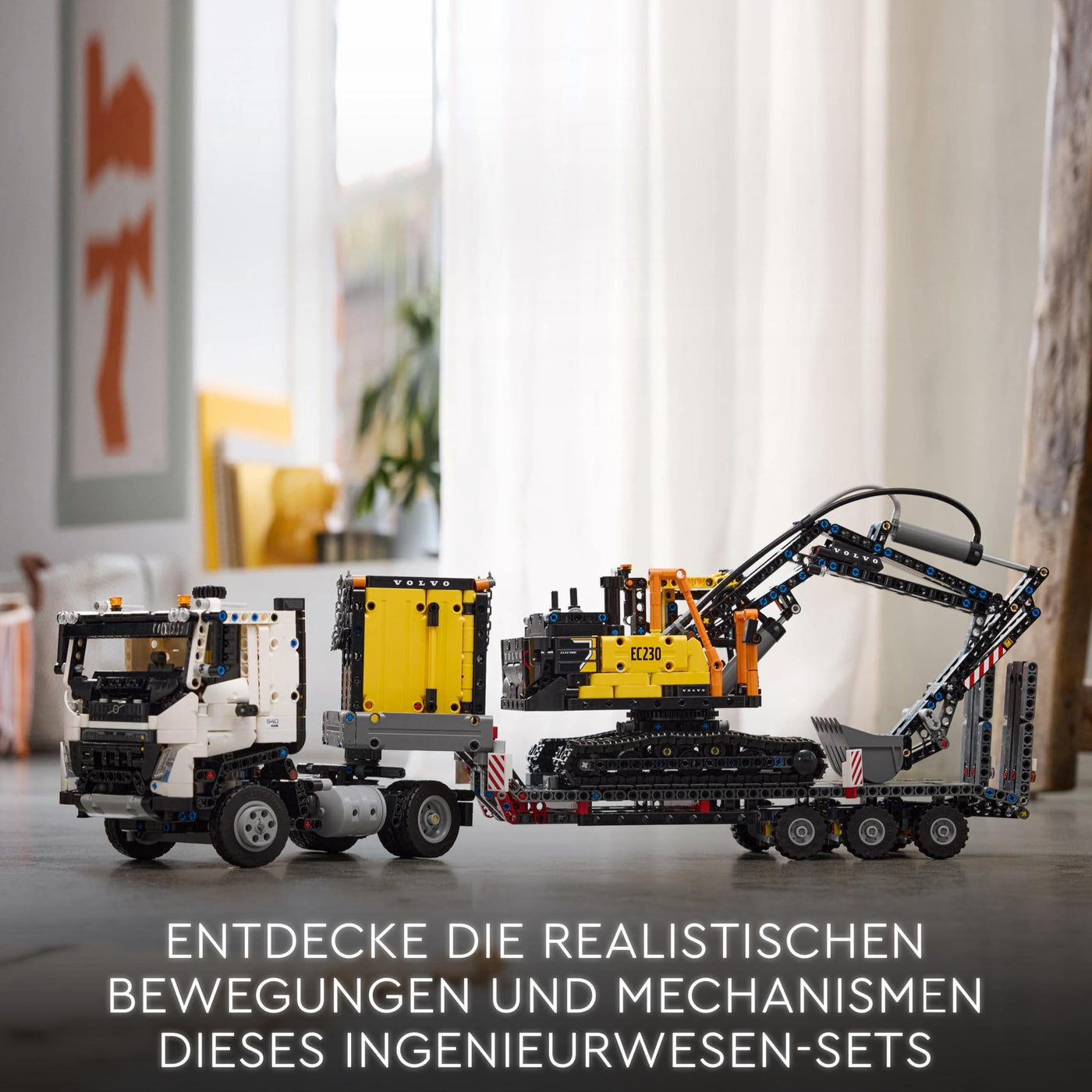 LEGO Technic Volvo FMX LKW mit EC230 Electric Raupenbagger, Kinderspielzeug, Geschenkset für Jungen und Mädchen ab 10 Jahren, Spielzeug Baufahrzeuge, Bagger-Spielzeugset 42175