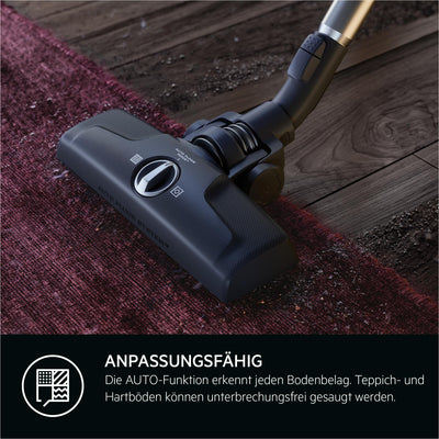 AEG CLEAN 6000 AB61C1OKO ÖKO Staubsauger / hohe Saugleistung / Zusatzdüsen / XL-Räder / Edelstahl-Teleskoprohr / 65% Recyclingmaterial / 12 m Kabel / 750 Watt / Zubehör / grau