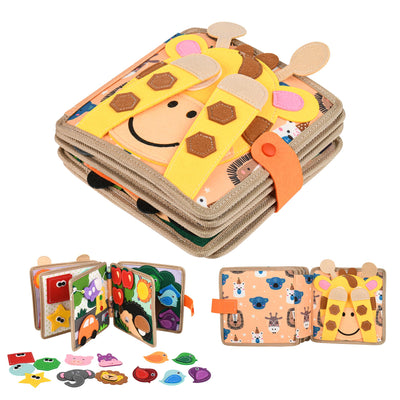 Quiet Book 2 Jahre,Stille Buch aus Weichem Filz für frühe Bildung,Feinmotorik,Busy Board Montessori Spielzeug Ab 2 3 4 5 6 Jahre Junge Mädchen Geschenk Activity Board Baby Sensorik Spielzeug