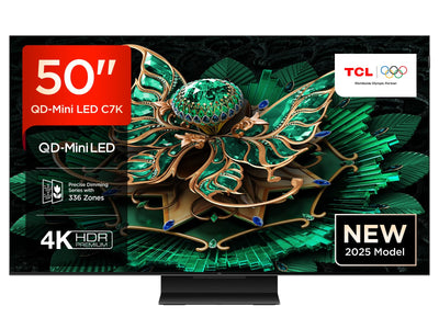 TCL 50C7K 55 Zoll QD-Mini LED Fernseher, 4K HDR Premium 2000, Smart Google TV mit 144Hz Motion Clarity Pro (Dolby Vision IQ & Atmos, HVA-Panel, Game Master)