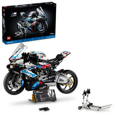 LEGO Technic BMW M 1000 RR Motorrad-Modell, Modellbausatz für Erwachsene, Set als Geschenk zum Basteln für Männer und Frauen, als Home- oder Büro-Deko 42130
