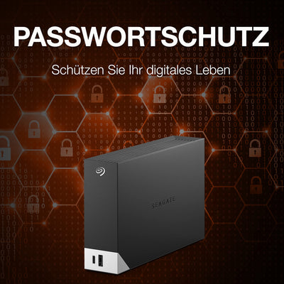 Seagate One Touch HUB 8TB externe Festplatte, 2-fach USB Hu, 3.5 Zoll, USB 3.0, PC, Notebook & Mac, inkl. 2 Jahre Rescue Service, Modellnr.: STLC8000400