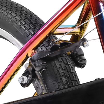 Hiland 20 Zoll 5 Speichen Kinder BMX Fahrrad für Jungen Mädchen ab 7 8 9 10 Jahre alt, 360 Grad Rotor Freestyle, 4 Pegs Single Speed Kinder BMX Fahrrad Regenbogen