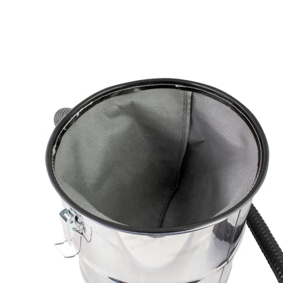 Aschesauger für Kamine, Pellets und Grills - 1.200W Leistung - 20 L Fassungsvermögen - Aus Edelstahl - Inklusive 1m Schlauch und Filterabdeckung - Gebläsefunktion - Dicogar