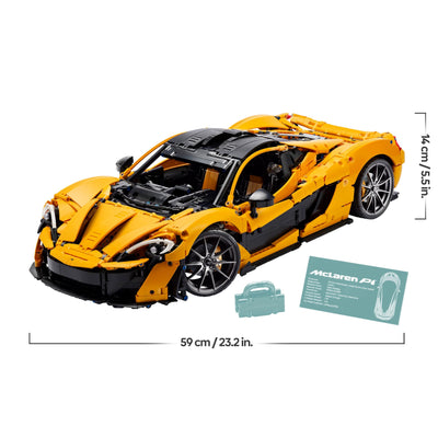 LEGO Technic McLaren P1, Set mit Supersportwagen für Erwachsene, Geschenk für Autofans, maßstabsgetreues Sammlerstück mit V8-Kolbenmotor und 7-Gang-Getriebe, Modellauto, Spielzeugauto Set 42172