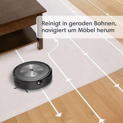 iRobot Roomba Combo j5+ (j5576) Saug- und Wischroboter, autom. Absaugstation, Kartierung, PrecisionVision Navigation, 4-Stufen-Reinigung, Objekterkennung und -vermeidung, Sprachassistentenkompatibel