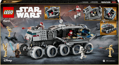 LEGO Star Wars: The Clone Wars Republikanischer Juggernaut - Spielzeug mit Transportfahrzeug - Bauset mit Lichtschwert - Kreatives Spielzeug für Kinder und Erwachsene Fans - 75413