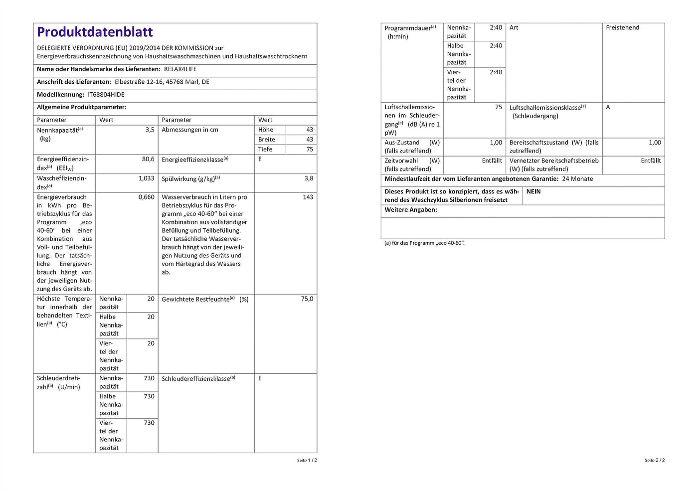 RELAX4LIFE Vollautomatische Waschmaschine 3,5 kg, Waschvollautomat mit Pump & Display, Toplader Miniwaschmaschine mit Schleuder & 6 Wasche-Modelle, 240W, für Camping & Wohnmobil, 43 x 43 x 75cm, Weiß