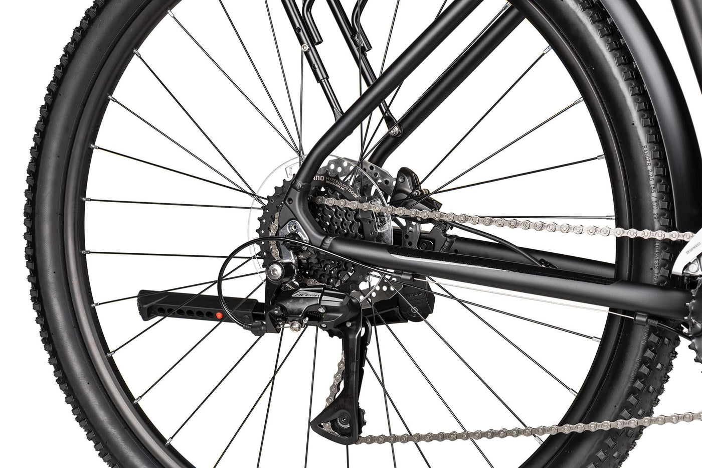 Axess Sandee DX ATB Mountainbike | MTB-Hardtail | 16-Gang Schaltung | hydraulische Scheibenbremsen | Straßenausstattung, Farbe:matt Black, Rahmengröße:16 Zoll