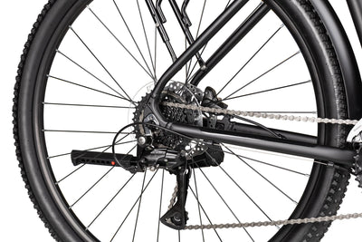 Axess Sandee DX ATB Mountainbike | MTB-Hardtail | 16-Gang Schaltung | hydraulische Scheibenbremsen | Straßenausstattung, Farbe:matt Black, Rahmengröße:16 Zoll