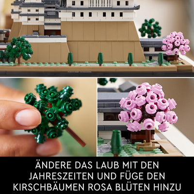 LEGO Architecture Burg Himeji, Modellbausatz für Erwachsene, Wahrzeichen-Kollektion, Set für Fans kreativer Gartenarbeit und japanischer Kultur, mit Kirschblütenbaum, Geschenk für Sie und Ihn 21060