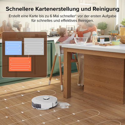 roborock Q8 Max Robot Vacuum Cleaner with DuoRoller Brush/5500 Pa Suction Power/No-Go Zones/Cleaning Along The Floor Line/3D Drawing/Multiple Cleaning Levels/App (Upgrade from Q7 Max)
