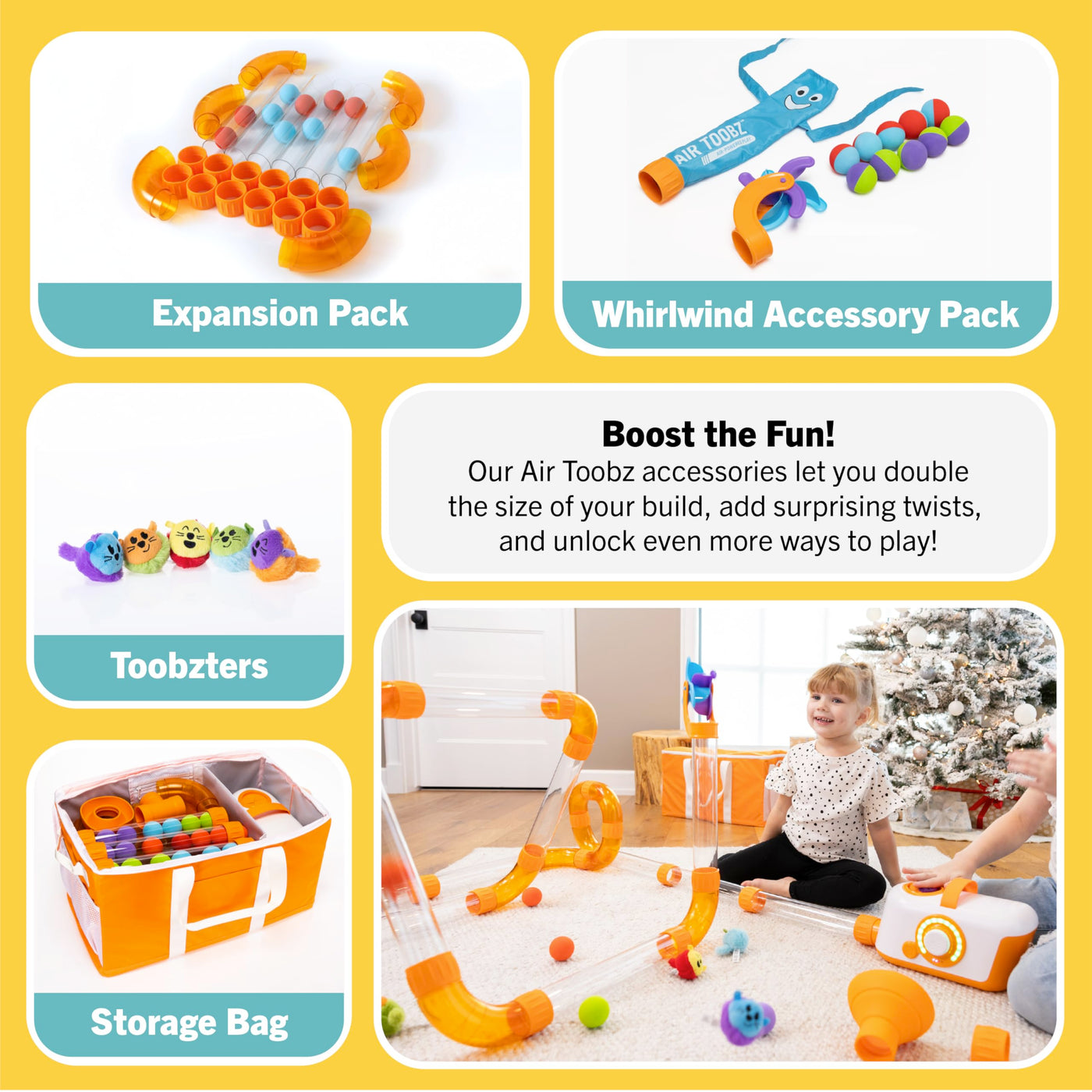 Fat Brain Air Toobz | Luftbetriebenes Ball- und Röhren-Physikspielzeug | Wissenschaftsexperimente für Kinder | Kreatives STEM Spielzeug Ab 3 Jahren