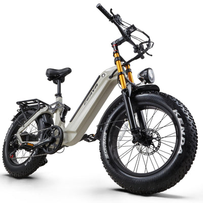 CEAYA Ebike Herren Damen Elektrofahrrad A20 PRO E-Bike Mountianbike 20 Zoll mit 48V20AH,7 Gang,Doppel federung Doppelscheibenbremse,Fat e Bike