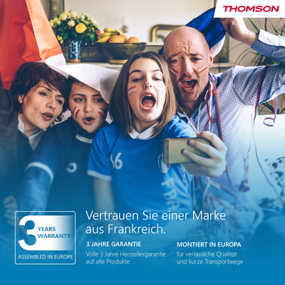 Thomson 40 Zoll (101 cm) LED Full HD Smart Android TV, Google Assistant, Wi-Fi, Dolby Digital, Bluetooth, Triple-Tuner (Kabel/Satellit/Antenne), HDMI, CI+, A+ Panel – 40FA2S13