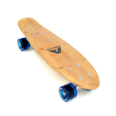 Apollo Fancy Skateboard, Vintage Mini Cruiser | Komplett, 22.5inch | Mini-Board mit Holz Deck | Mini Skateboard mit und ohne LED Wheels | Skateboard Kinder ab 8 Jahre Altersempfehlung