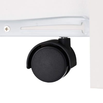 Relaxdays, weiß Nischenschrank, 2 Schubladen, für Bad, Küche, Wohnzimmer, platzsparendes Nischenregal, HBT 61,5x20x45 cm, 80% Faserplatte, 1 Stück