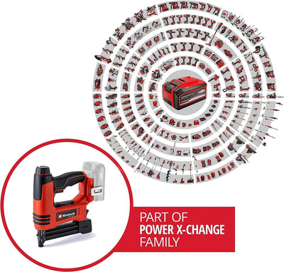 Einhell Akku-Nagler TE-CN 18 Li - Solo Power X-Change (Li-Ion, 18V, Tacker und Nagelpistole, max. 20 Schuss pro Minute, inkl. 300 Nägel, inkl. 300 Klammern, ohne Akku, ohne Ladegerät)