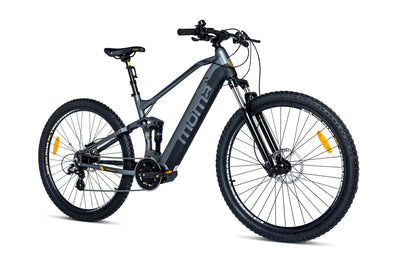 moma bikes Unisex-Adult EMTB 29" PRO Full SUSP. M-L Central Motor, Grey/Black