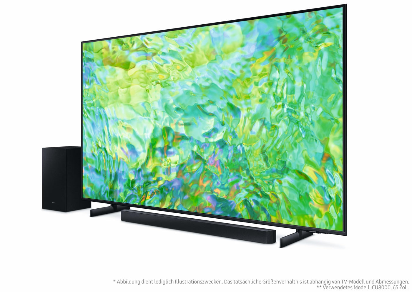 Samsung HW-C440G 2.1-Kanal C-Soundbar mit Subwoofer, 3 intergrierte Lautsprecher, Nachtmodus (SSE), Game Mode, 300 W, DTS Virtual:X, Inkl. One Remote Control [2023]