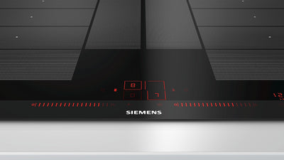 Siemens EX875LYC1E iQ700 Induktionskochfeld (autark), 80 cm breit, varioInduktion Plus freie Platzwahl, power Move Plus voreingestellte Leistungsstufen, powerBoost schnelleres Kochen